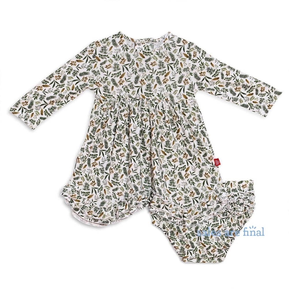 awesome balsam modal magnetic dress ruffle diaper cover 9-12M